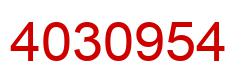 Number 4030954 red image
