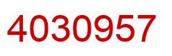 Number 4030957 red image
