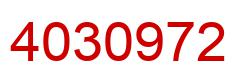 Number 4030972 red image