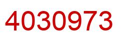 Number 4030973 red image