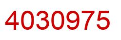 Number 4030975 red image