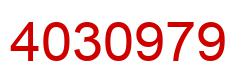 Number 4030979 red image