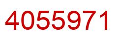 Number 4055971 red image