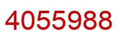 Número 4055988 imagen rojo