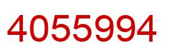 Número 4055994 imagen rojo