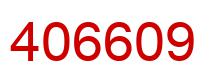 Number 406609 red image