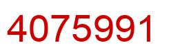 Número 4075991 imagen rojo