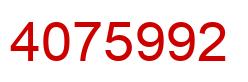 Número 4075992 imagen rojo
