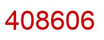 Number 408606 red image