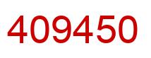 Number 409450 red image