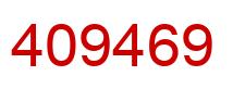 Number 409469 red image