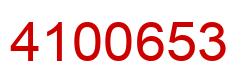 Number 4100653 red image