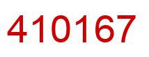 Number 410167 red image