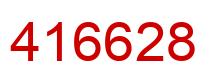Number 416628 red image