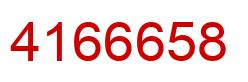 Number 4166658 red image
