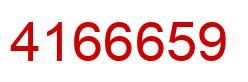 Number 4166659 red image