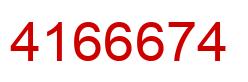 Number 4166674 red image