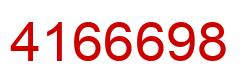 Número 4166698 imagen rojo