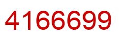 Número 4166699 imagen rojo