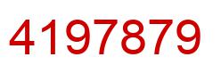 Number 4197879 red image