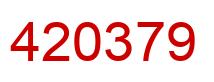 Número 420379 imagen rojo