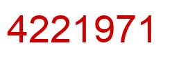 Número 4221971 imagen rojo