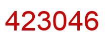 Number 423046 red image