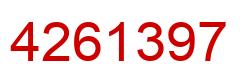 Número 4261397 imagen rojo