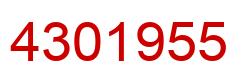 Number 4301955 red image