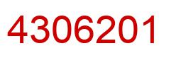 Number 4306201 red image