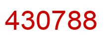 Número 430788 imagen rojo