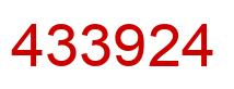Number 433924 red image