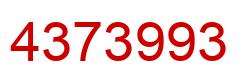 Número 4373993 imagen rojo
