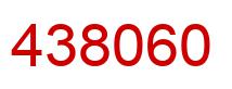 Number 438060 red image