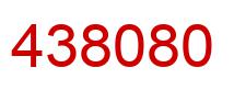 Number 438080 red image