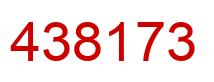 Number 438173 red image