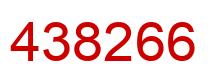 Number 438266 red image