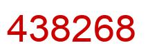 Number 438268 red image