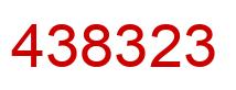 Número 438323 imagen rojo