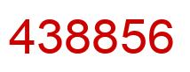 Número 438856 imagen rojo