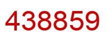 Número 438859 imagen rojo