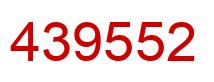Number 439552 red image
