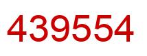 Number 439554 red image