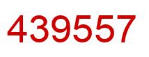 Number 439557 red image