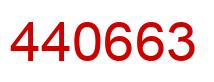 Number 440663 red image