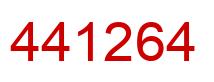 Number 441264 red image
