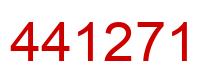 Number 441271 red image