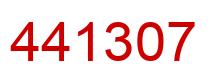 Number 441307 red image