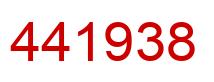 Número 441938 imagen rojo