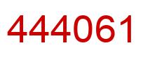 Number 444061 red image